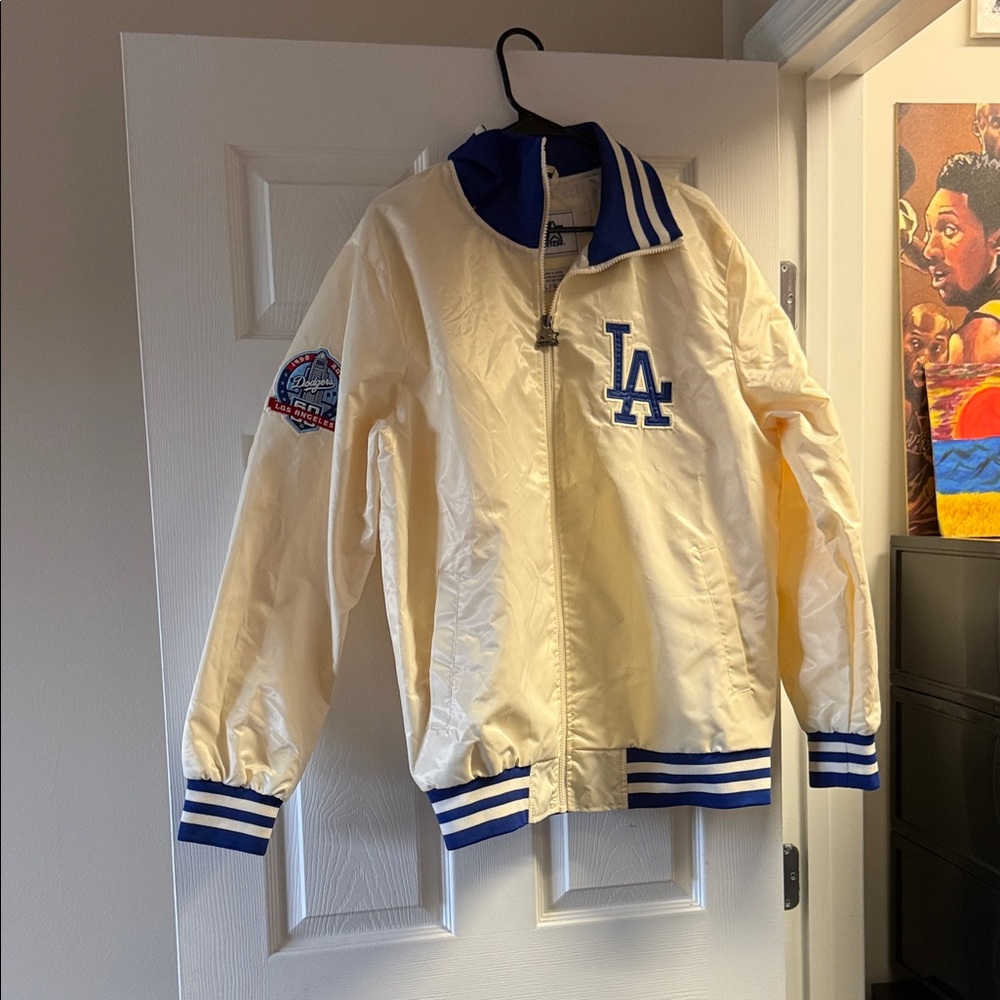 LA Cream and Blue Kids Jacket